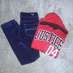 ❤ Girl's Justice Brushed Corduroy Pants